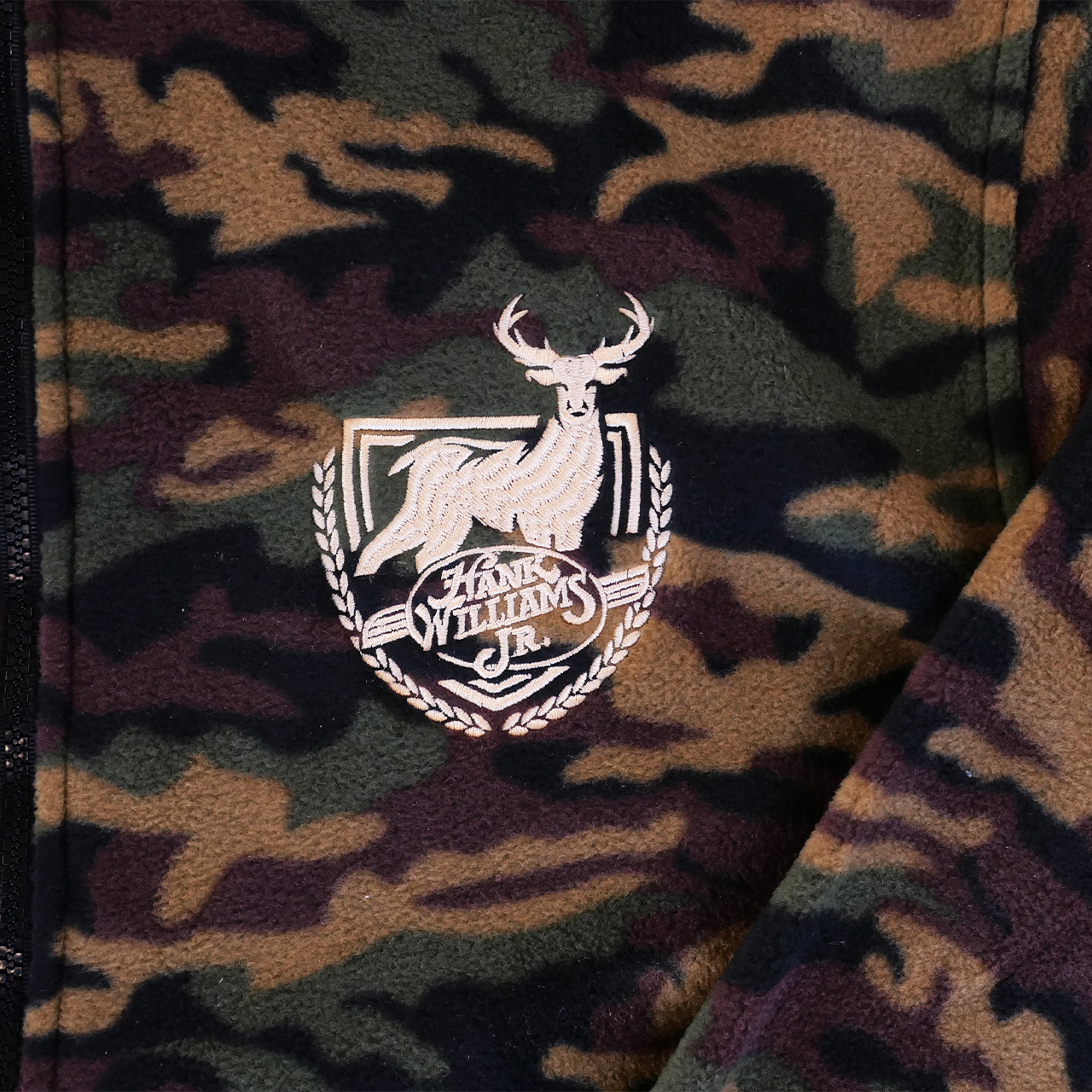 Camo fleece jacket.