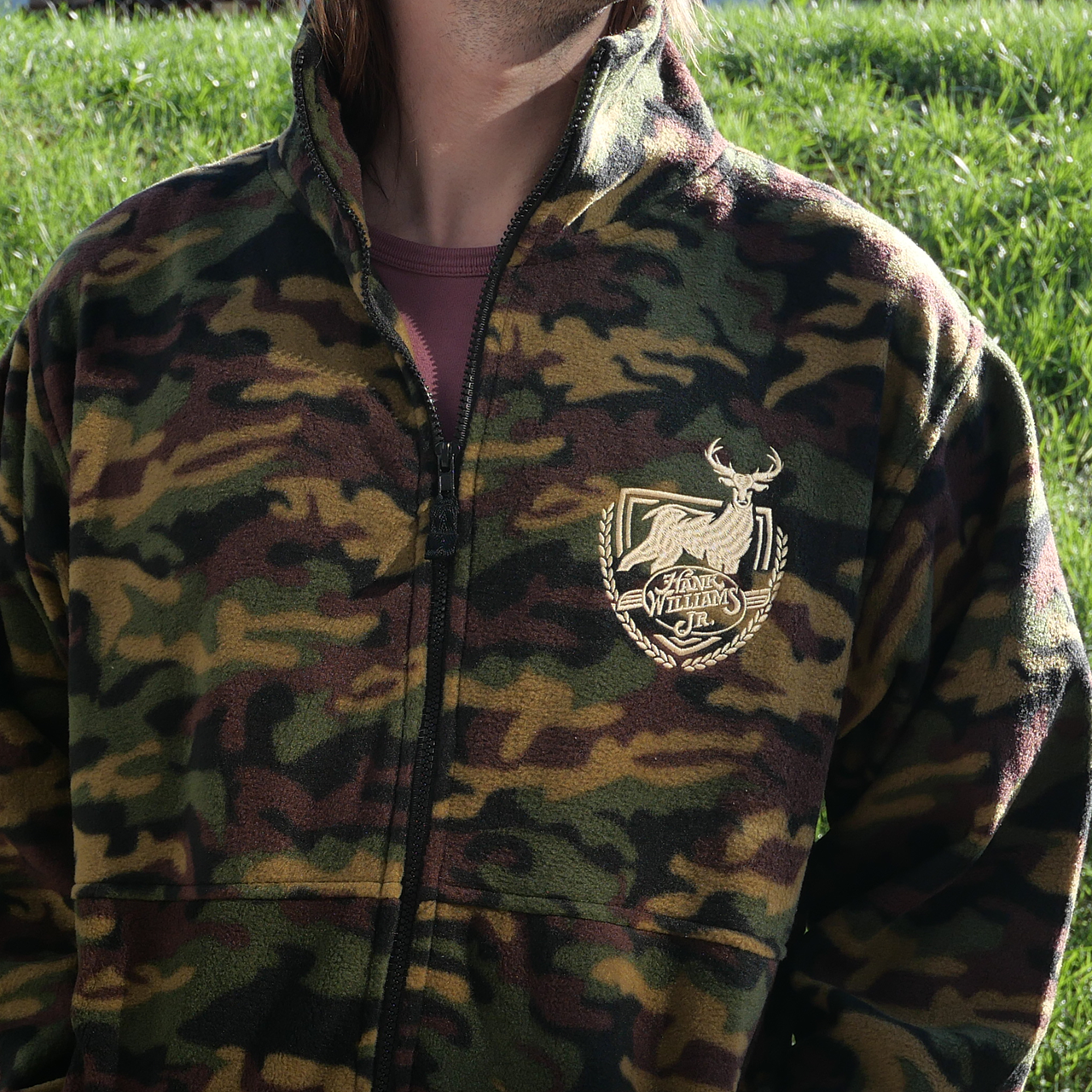 Camo fleece jacket.