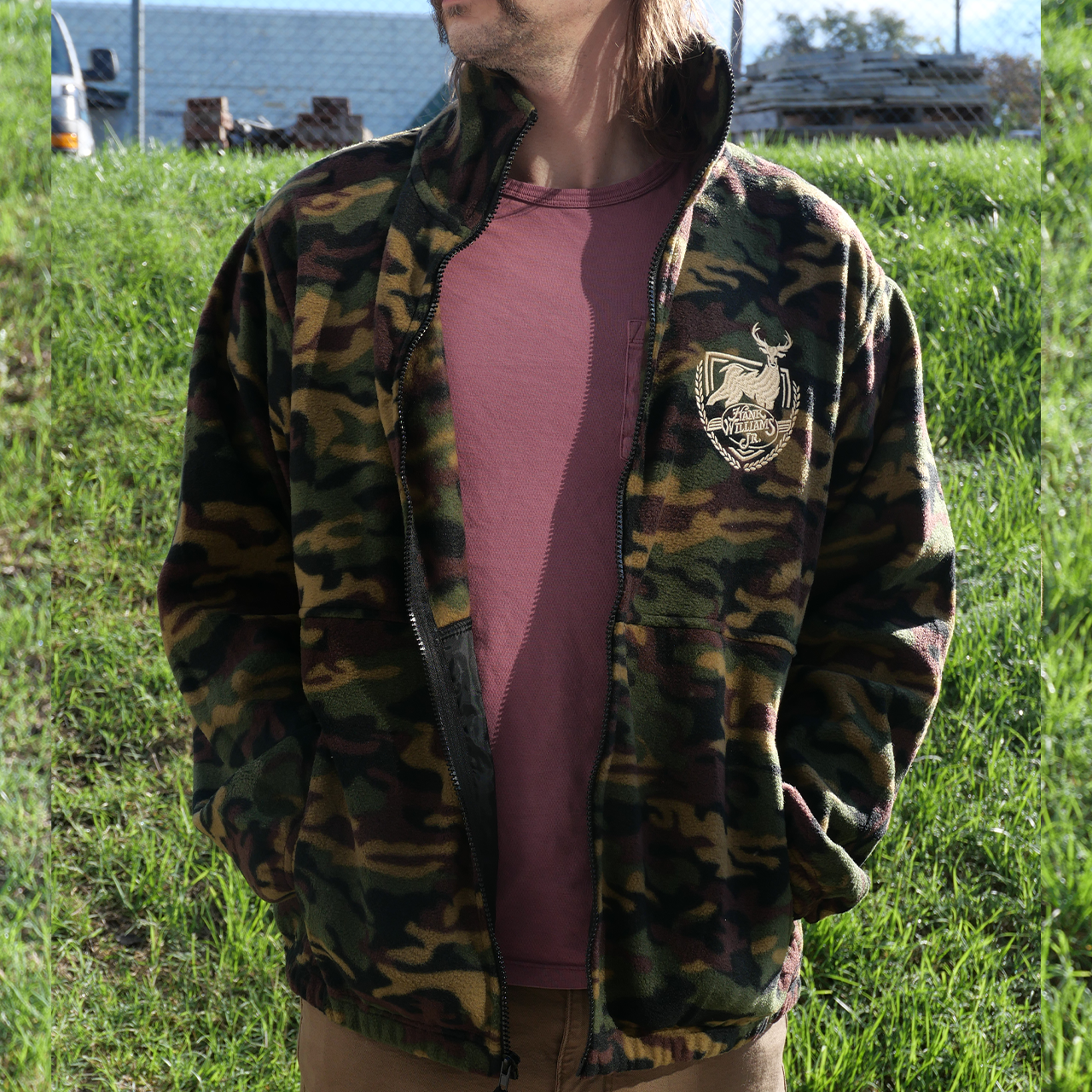 Camo fleece jacket.