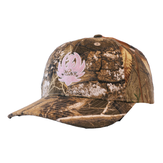 Camouflage baseball cap.