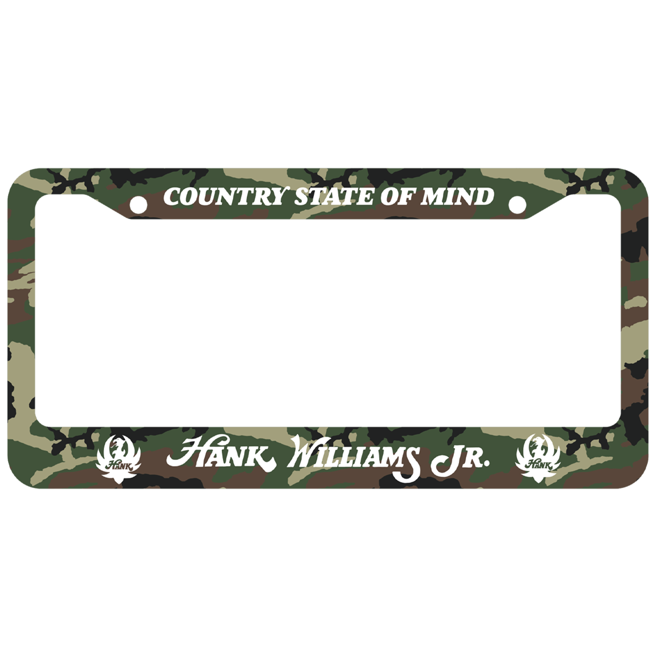 Camouflage license plate frame.