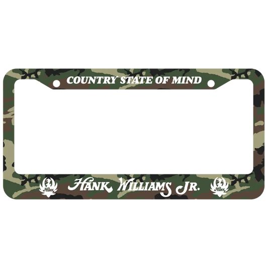 Camouflage license plate frame.